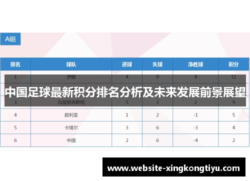 中国足球最新积分排名分析及未来发展前景展望